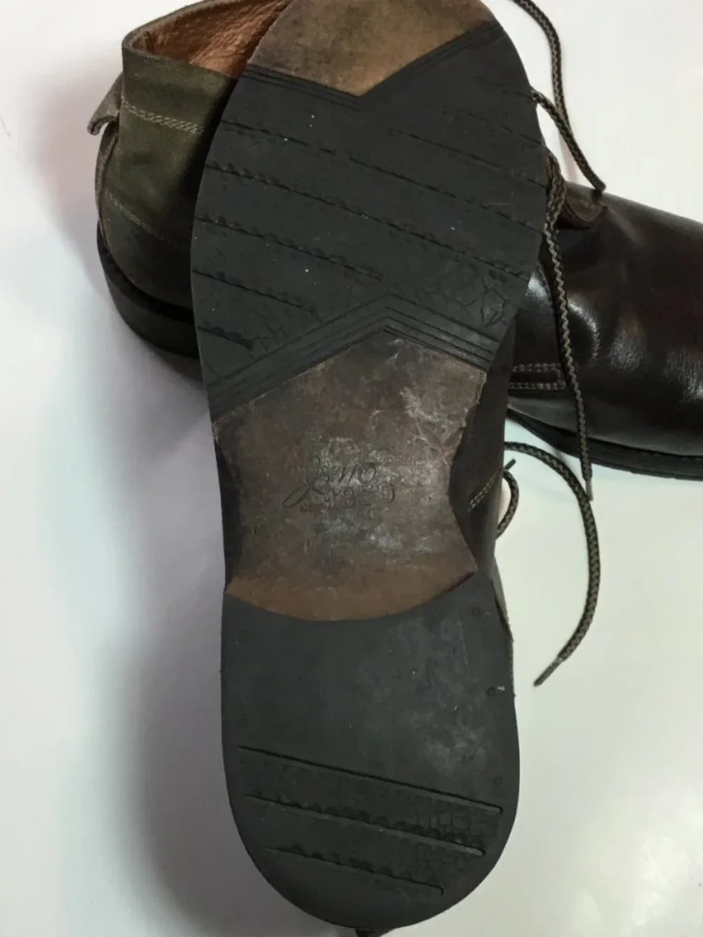 Johnston and Murphy Leather And Suede Chukka Lace Boots Size 12 Made In Italy